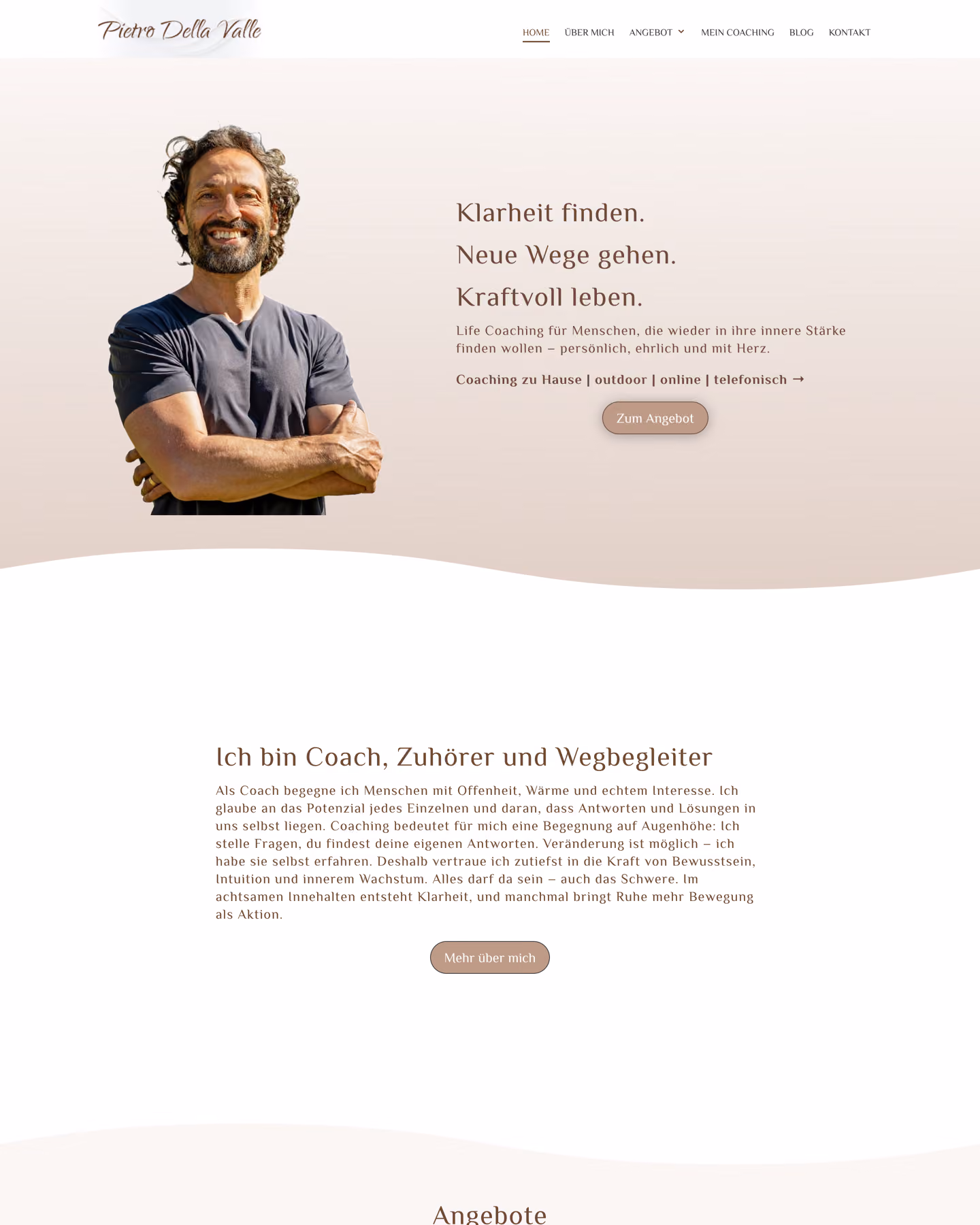 Lifecoaching Della Valle – Laptop-Ansicht