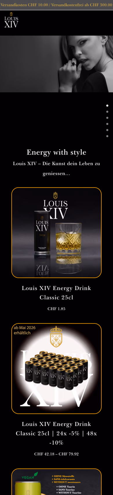 Louis XIV Energy – Mobile-Ansicht